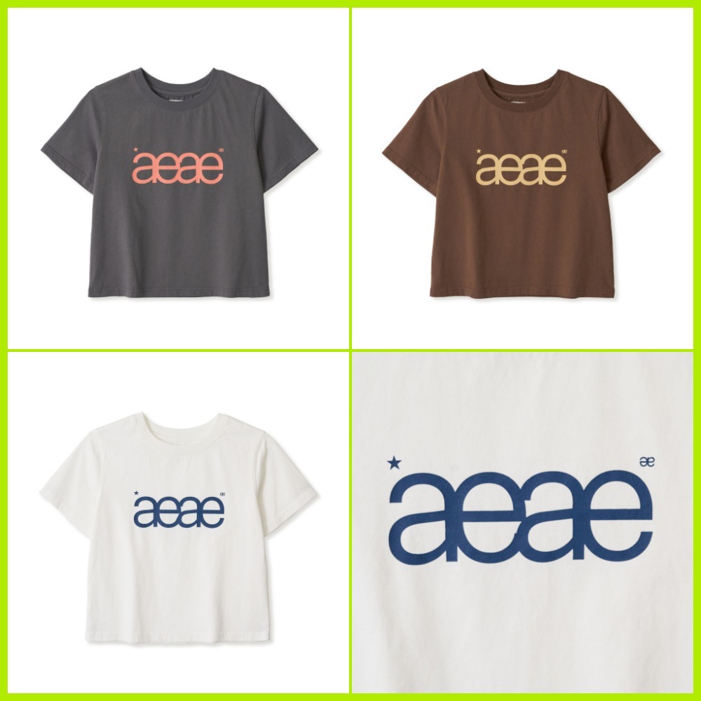 【AEAE】24SS AEAE LOGO CROP T-SHIRTS