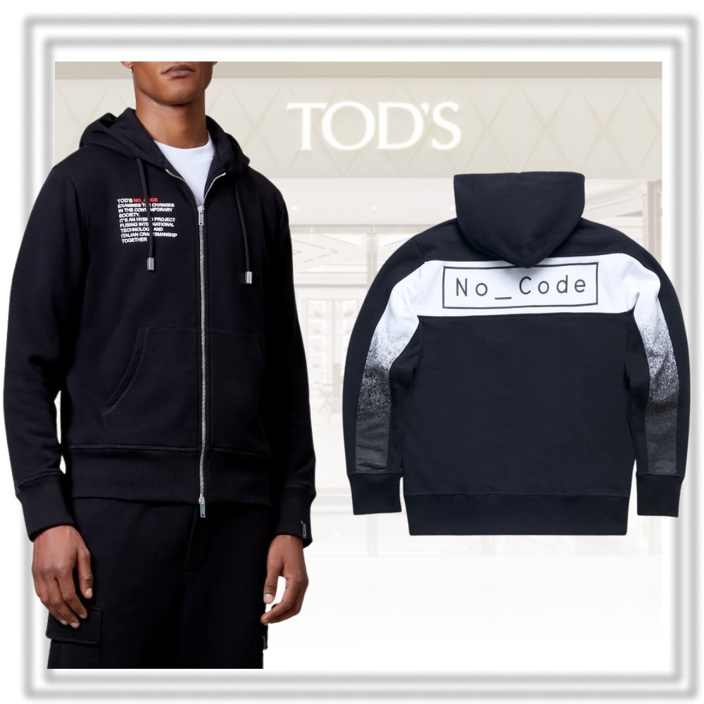 送料込直営店*TOD`S*No_Code ジップ フーディ