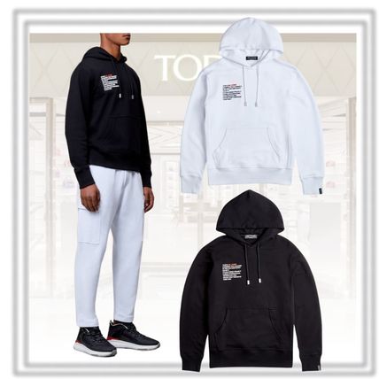 TOD'S Hoodies Street Style Long Sleeves Cotton Logo Hoodies