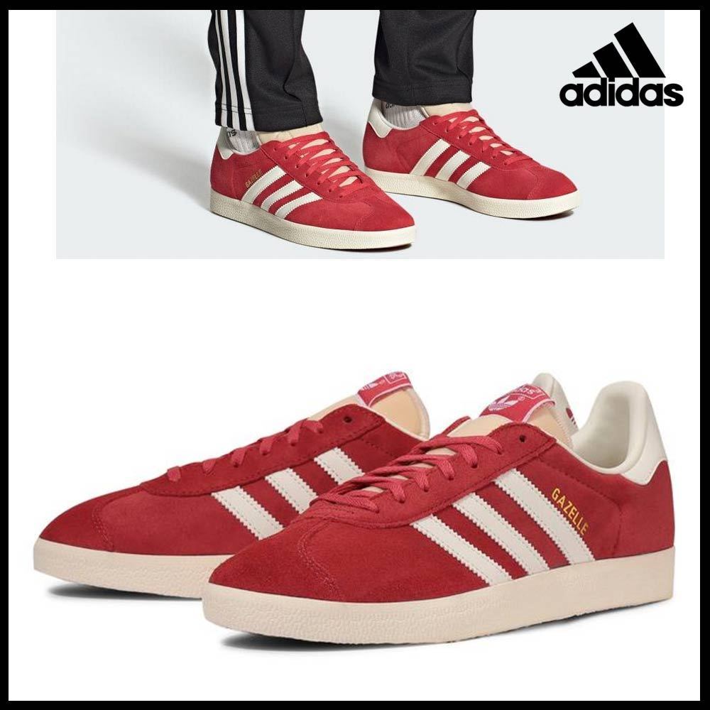 国内発送☆送料無料 大人気！adidas ガゼル レッド スエード