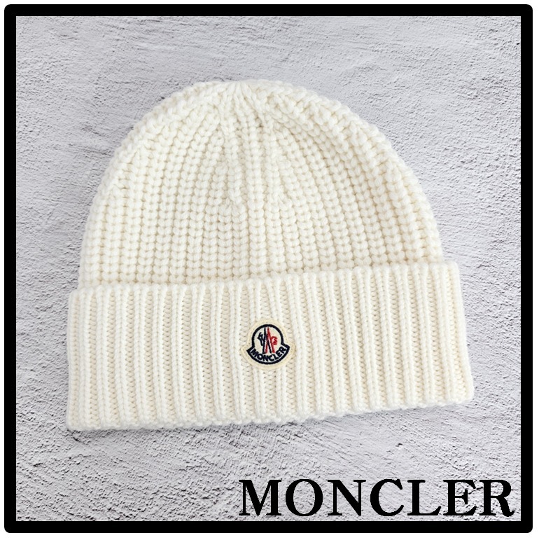 ☆送料・関税込☆MONCLER★ニット帽 ウール ビーニー★