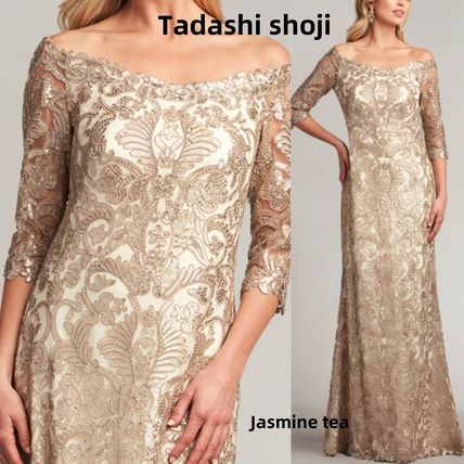 ベージュ系 TADASHI SHOJI(タダシ ショウジ) パーティードレス