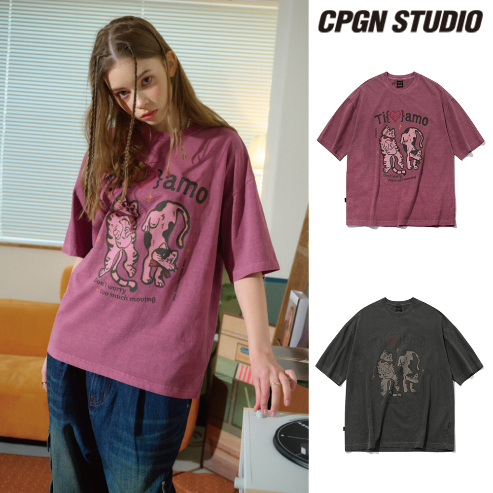 【CPGN STUDIO】24SS★ Tiamo Lovely Pigment Short Sleeve Tee