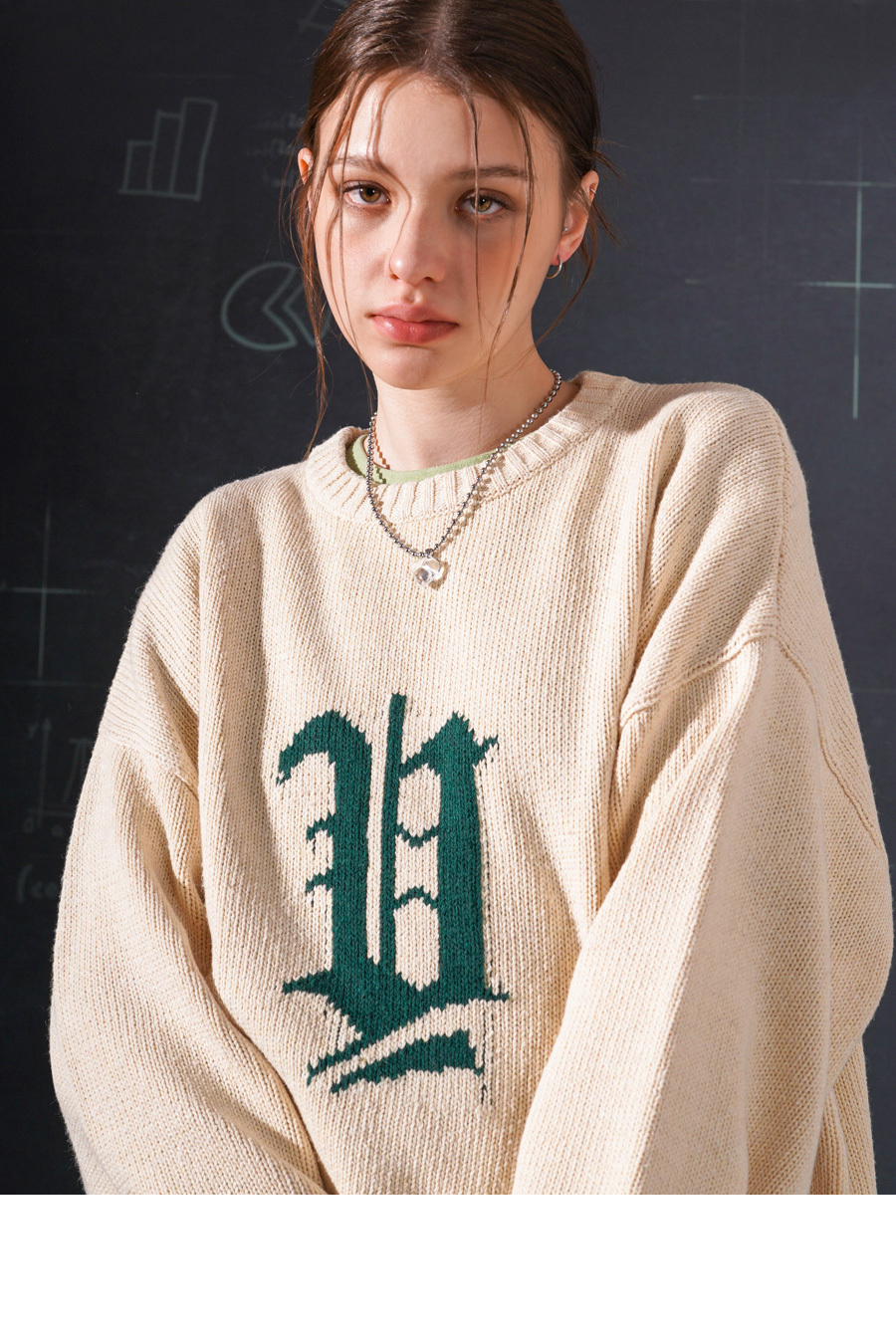 [TWN] Initial Knit★韓国で人気★STKN3462 TWN] Initial Knit☆韓国で人気☆STKN3462 (TWN/ニット