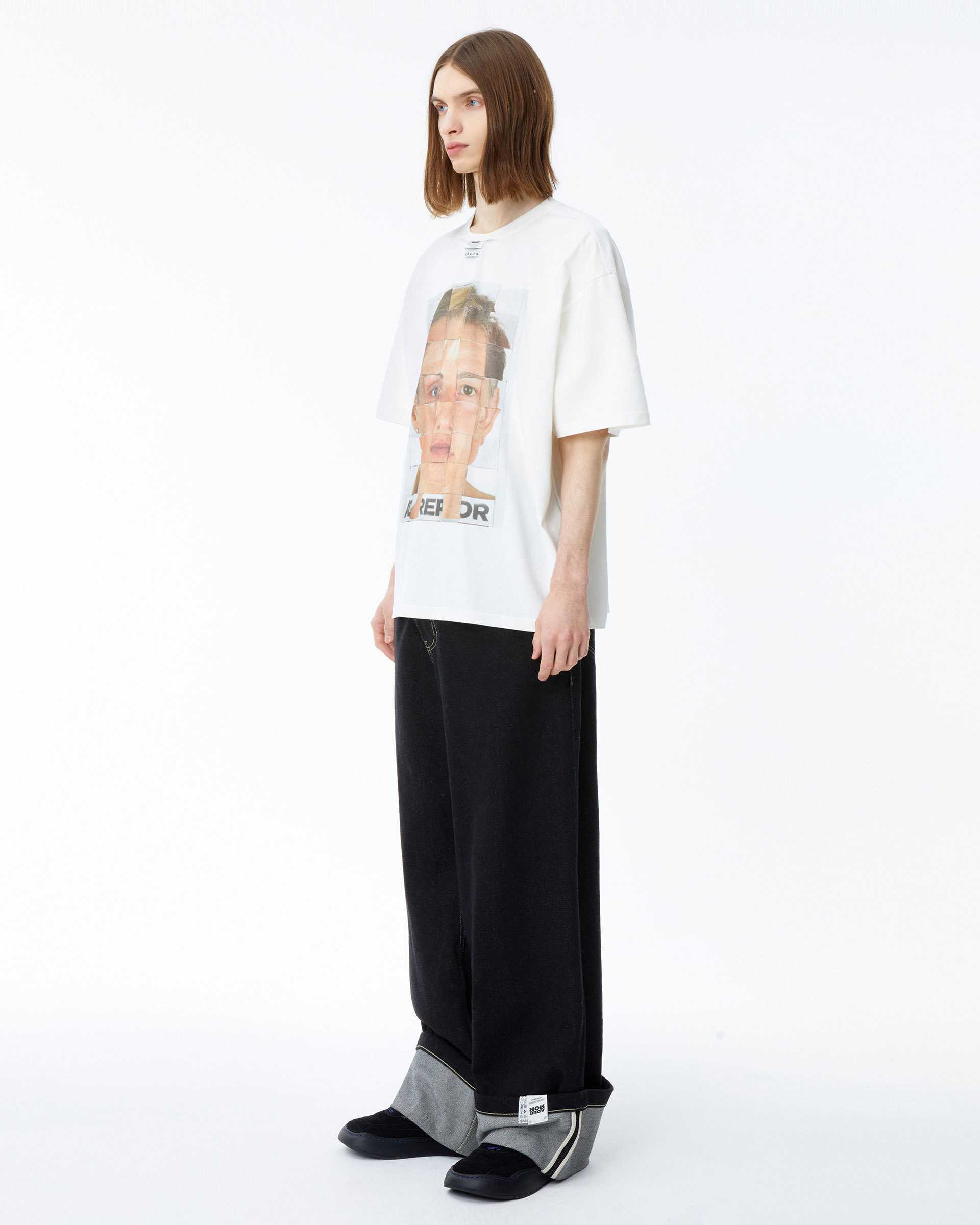 【ADERERROR】 Montage t-shirt 01 /追跡付 ADERERROR】 Montage t-shirt 01 /追跡付 (ADERERROR/Tシャツ