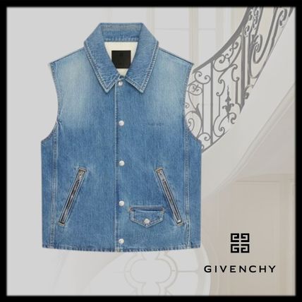 GIVENCHY Vests & Gillets Sleeveless jacket in denim