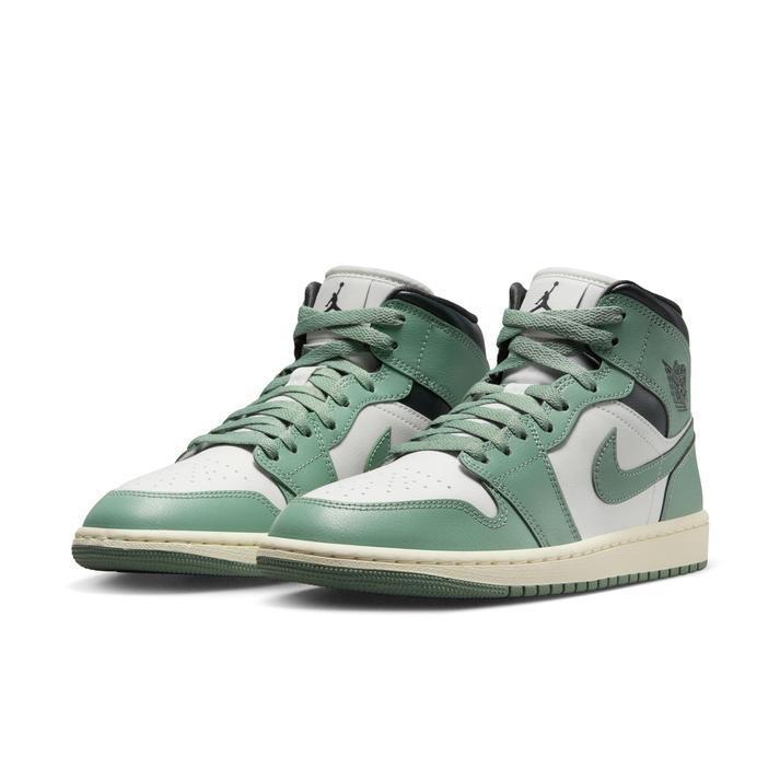 Nike Air Jordan 1 Mid Wolf Grey Aluminum (W) Size 10.5W / 9M
