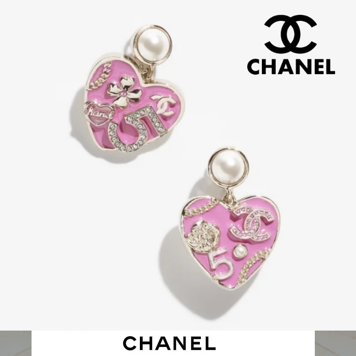 《24SS★》CHANEL ピアス ハート 可愛い