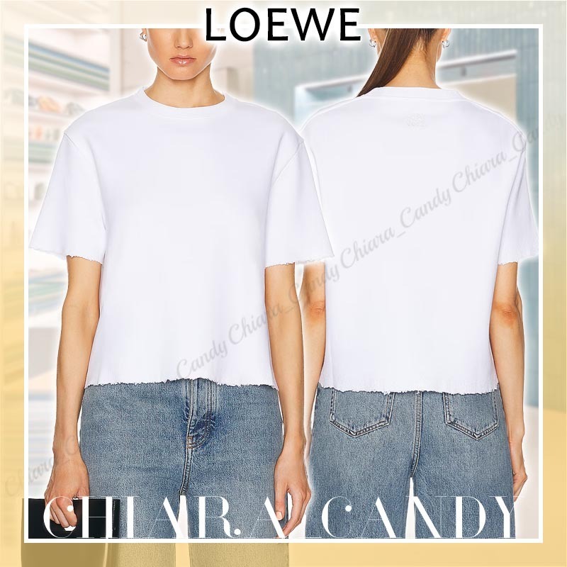 【24SS NEW】LOEWE_woman / ボクシーフィット Tシャツ / White