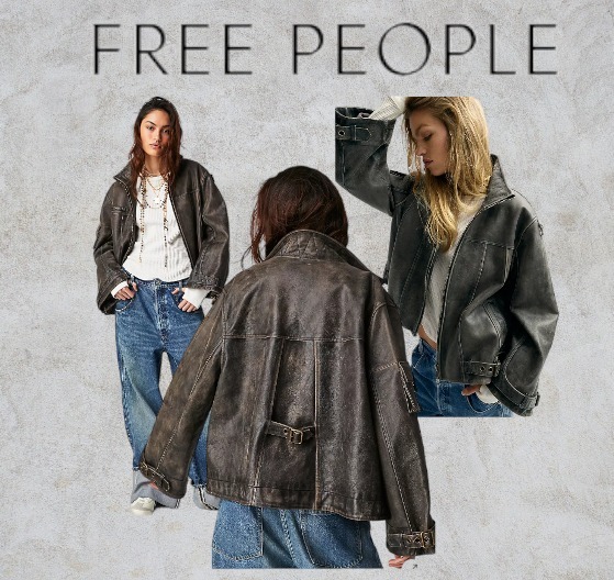 Free People Skyline Leather Jacketレザージャケット
