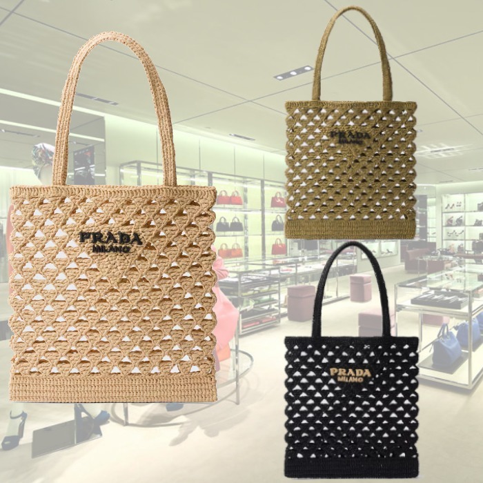 【24SS】新作 クロシェ トートバッグ ◆プラダ◆全3色◆人気