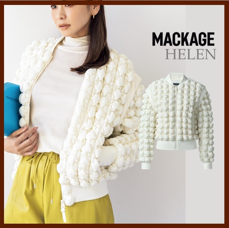 【MACKAGE】レディース＊ポップコーン ライトジャケット HELEN