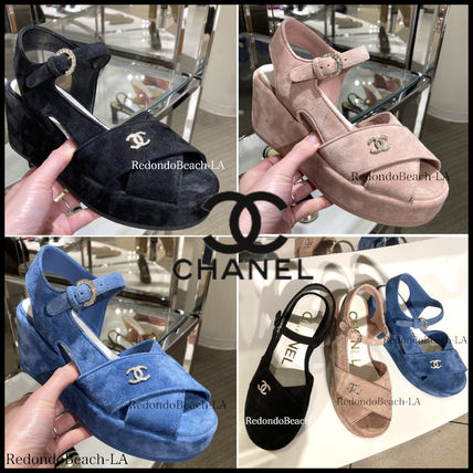 スエード CHANEL(シャネル) サンダル・ミュール(レディース
