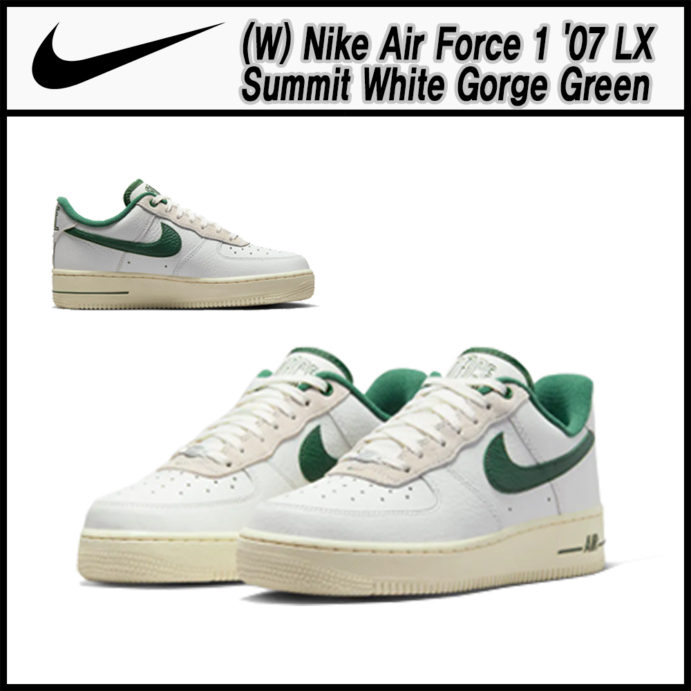 ★NIKE★(W) Nike Air Force 1 '07 LX Green & White★関税込★