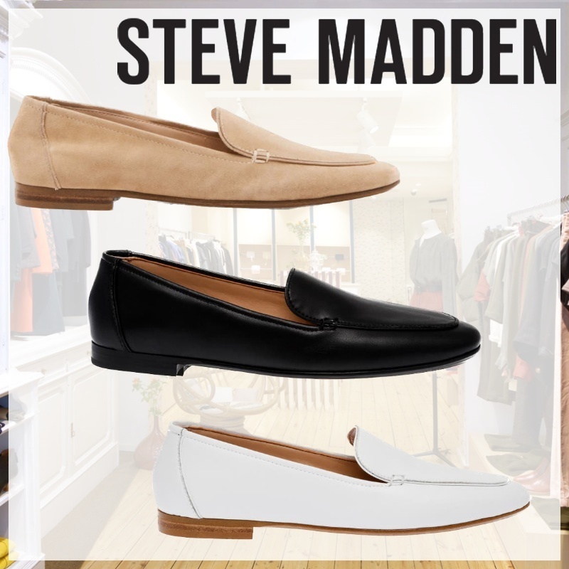 【Steve Madden】シンプル ローファー フラット 3色