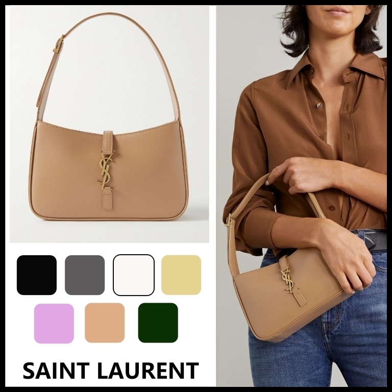 SAINT LAURENT】LE 5 A 7 ホーボーバッグ スムースレザー (Saint