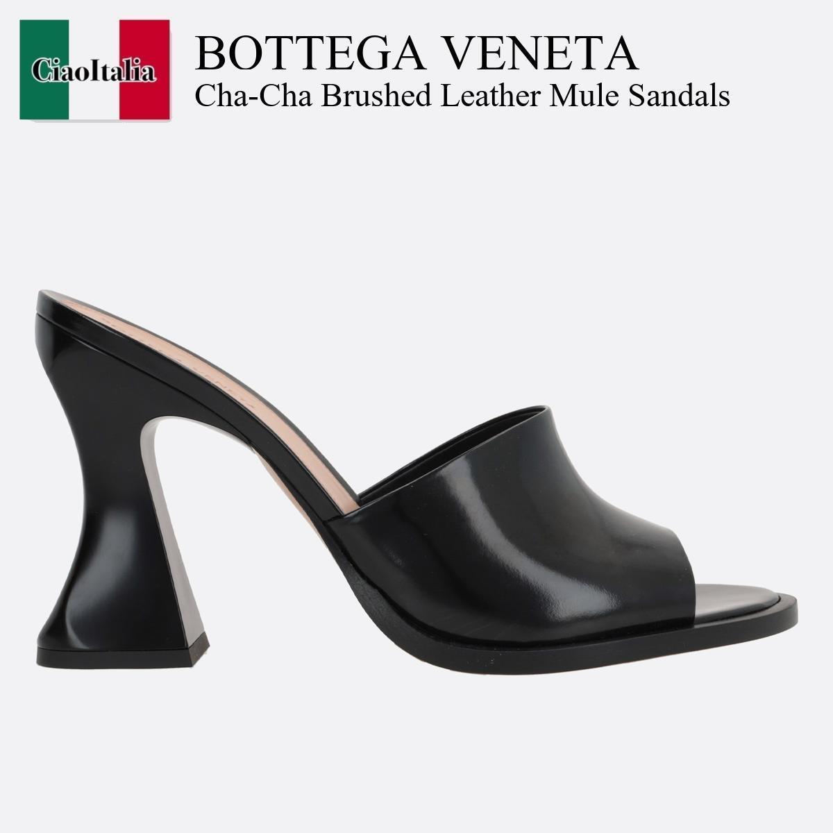 サンダル・ミュール Bottega Veneta Cha-Cha Brushed Leather Mule Sandals
