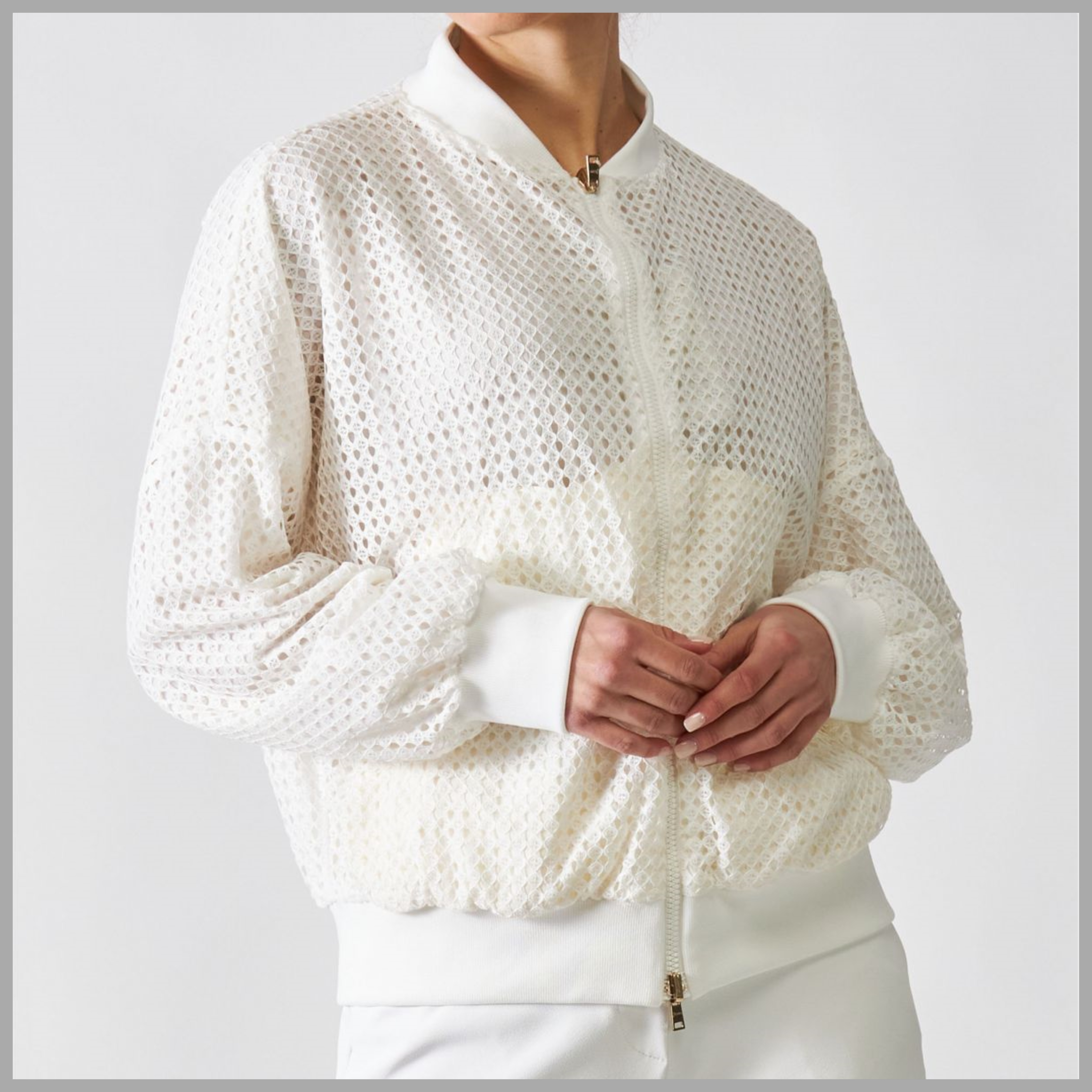 ヘルノ SPRING LACE ＆ ECOAGE リバーシブル ジャケット
