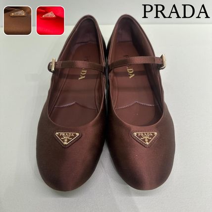 PRADA Ballet Satin ballerinas