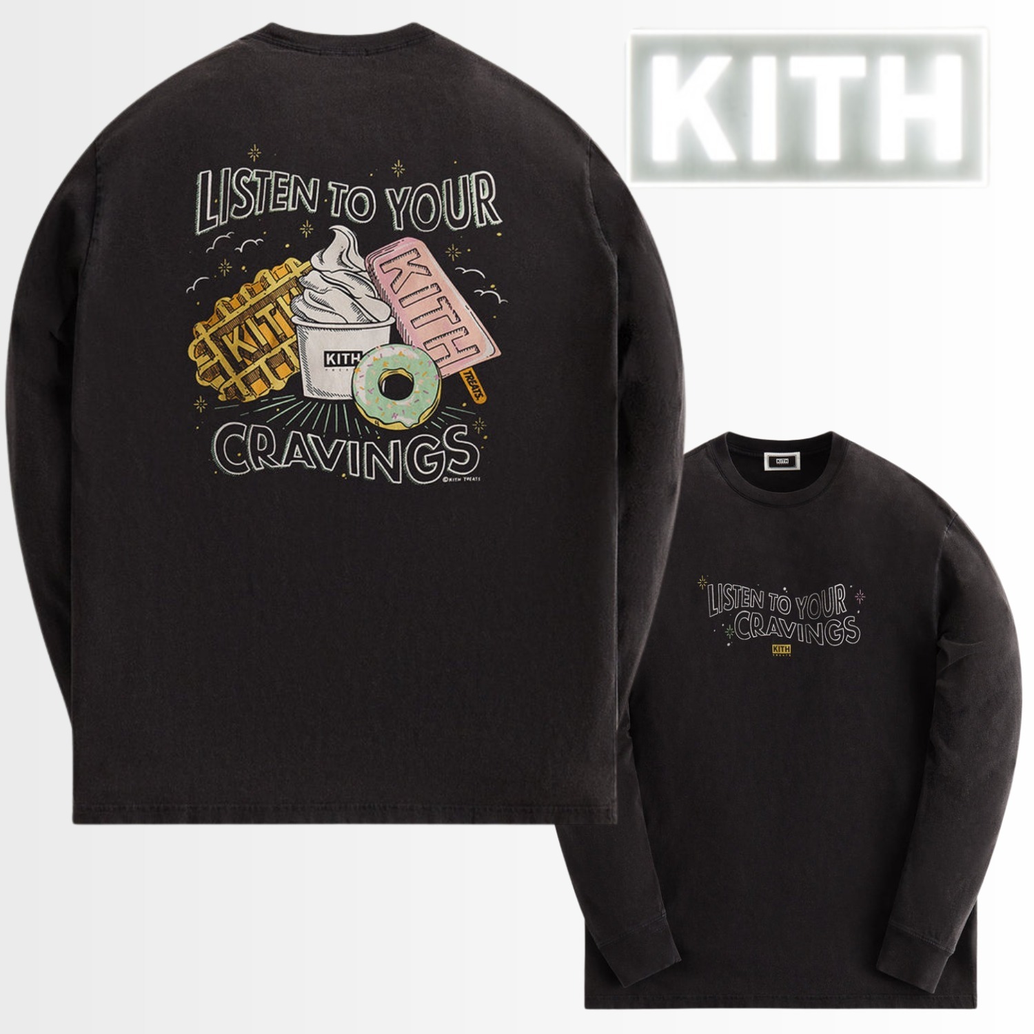 KITH Treats キス Cravings ヴィンテージ ロングTシャツ