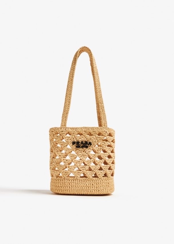送料関税込☆PRADA プラダ ロゴ ウーブン クロシェ トートバッグ 三越伊勢丹 | PRADA/プラダ_Women通販 | ウーブンファブリック