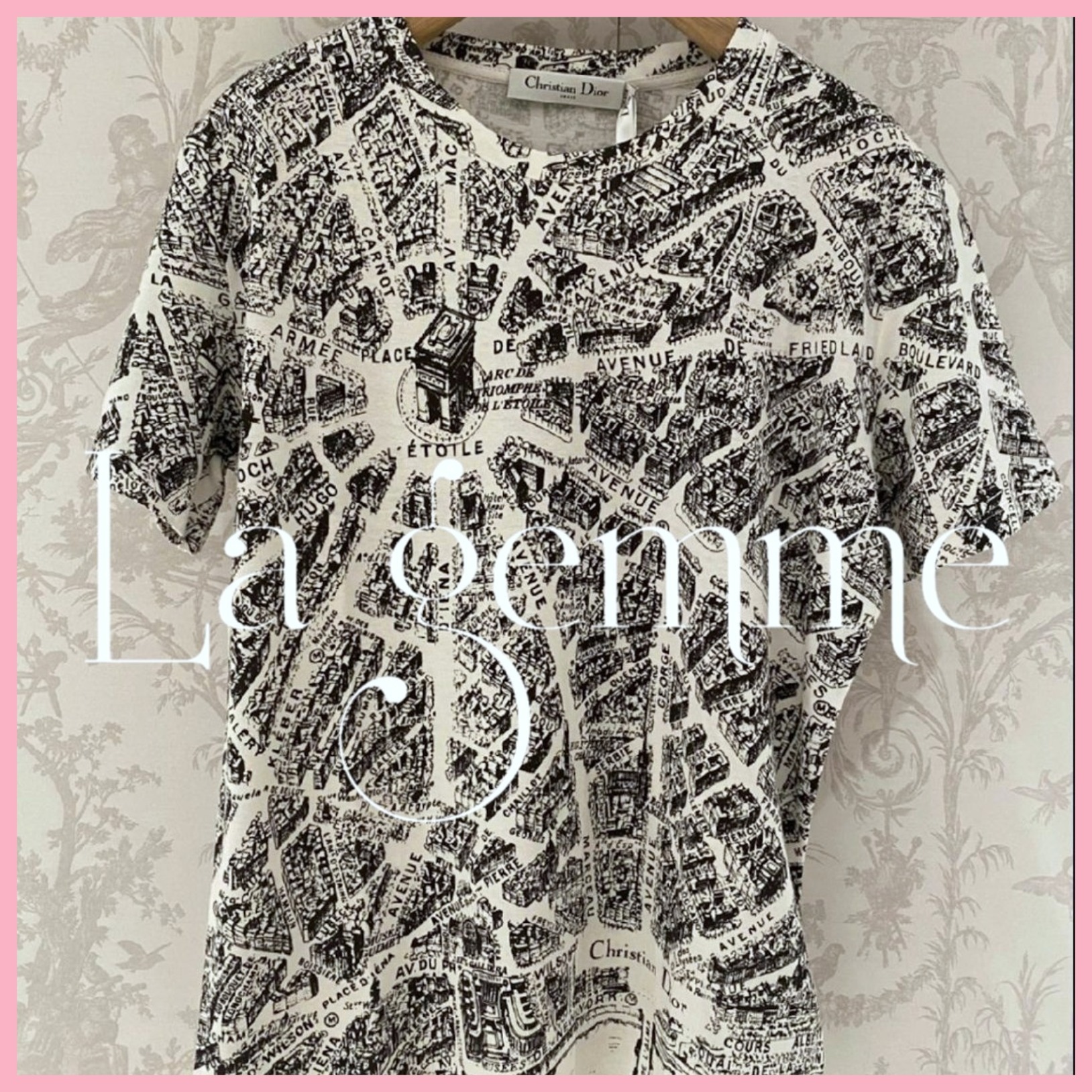 国内発送★すぐ届く！【Dior ディオール】Plan de Paris Tシャツ