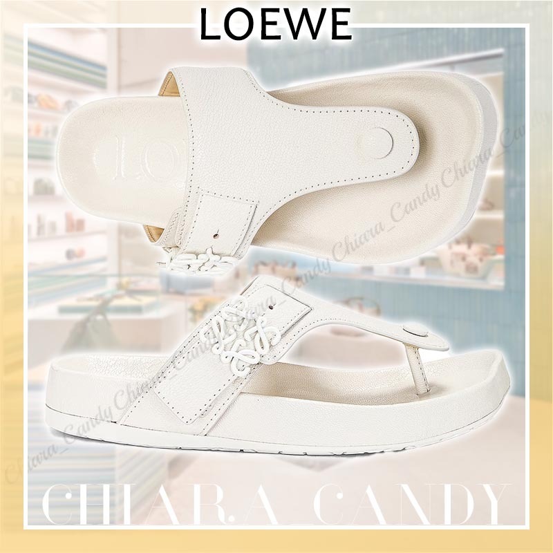 【24SS NEW】LOEWE_woman / Comfort 35 レザー サンダル / White