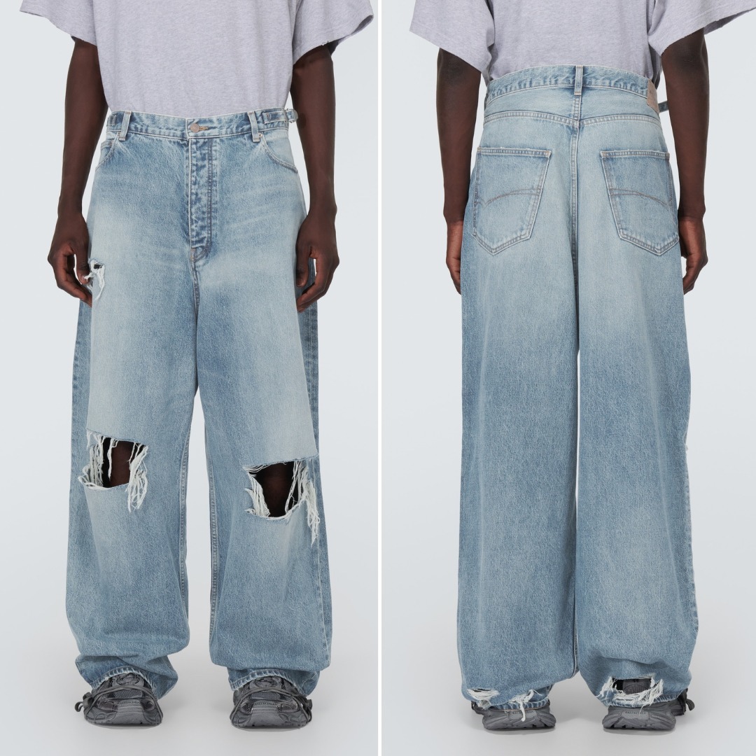 【関税込み】Balenciaga ブルー サイドアジャスター ジーンズ 27518915_57333268_1000.jpg