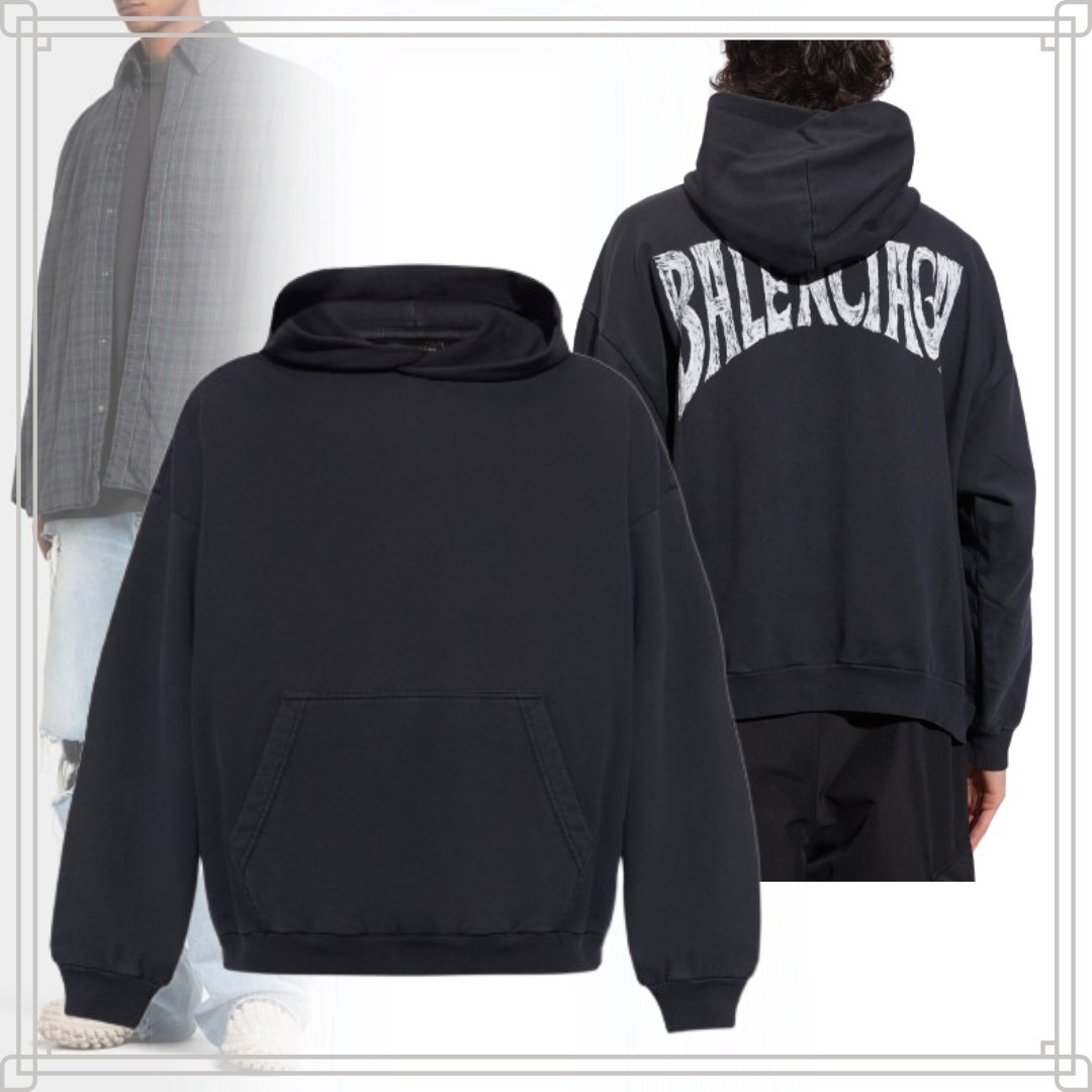 ◆直営店◆【BALENCIAGA】 HAND-DRAWN フーディ