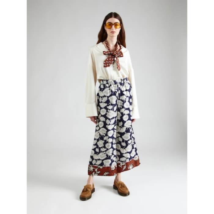 'S MAX MARA TIMEC シルクパンツ 希少品【Weekend Max Mara】クロップドシルクパンツ ボトムス