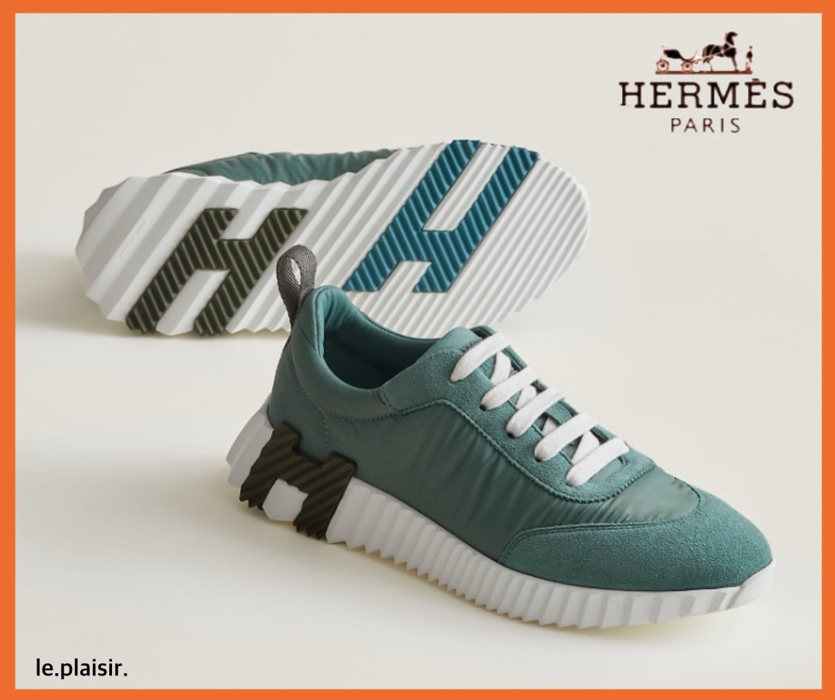シンプルカラーがイイ☆】HERMES☆スニーカー《バウンシング