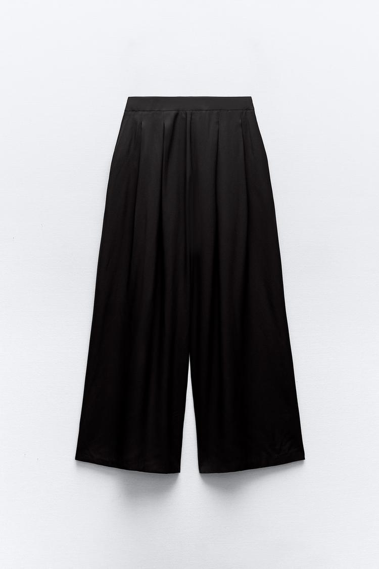 ZARA】ダーツ入りワイドレッグパンツ 0779/059 ボトムス