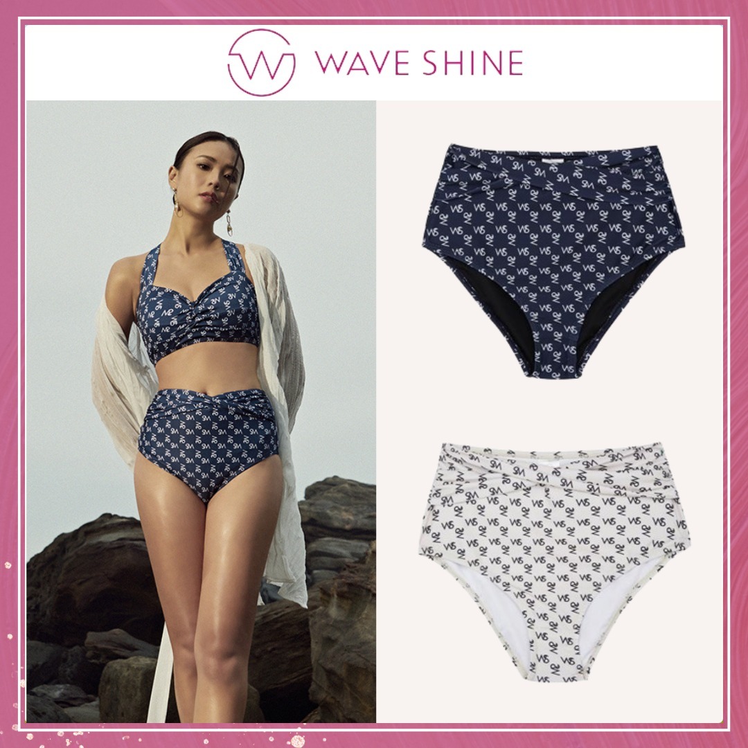 追跡有★WAVE SHINE ロゴ ハイウエスト シェイプアップ ショーツ