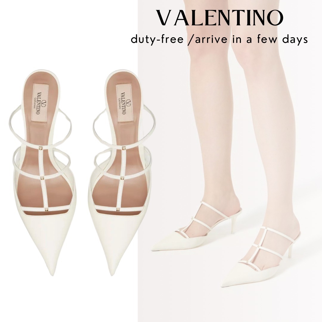 【VALENTINO】 ロックスタッズ ウィスピー カーフスキン 60MM