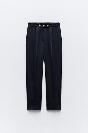 ZARA ゴールドボタン キュロットパンツ 新品タグ付き 最終値下げ