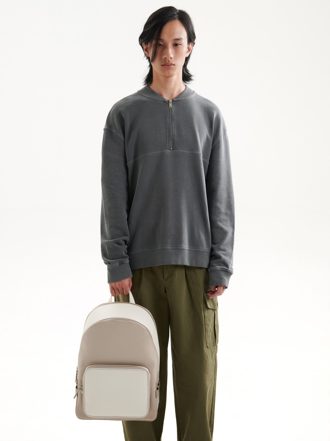 PEDRO バックパック ノートパソコン収納可 2トーンカラー可愛い PEDRO バックパック ノートパソコン収納可 2トーンカラー可愛い