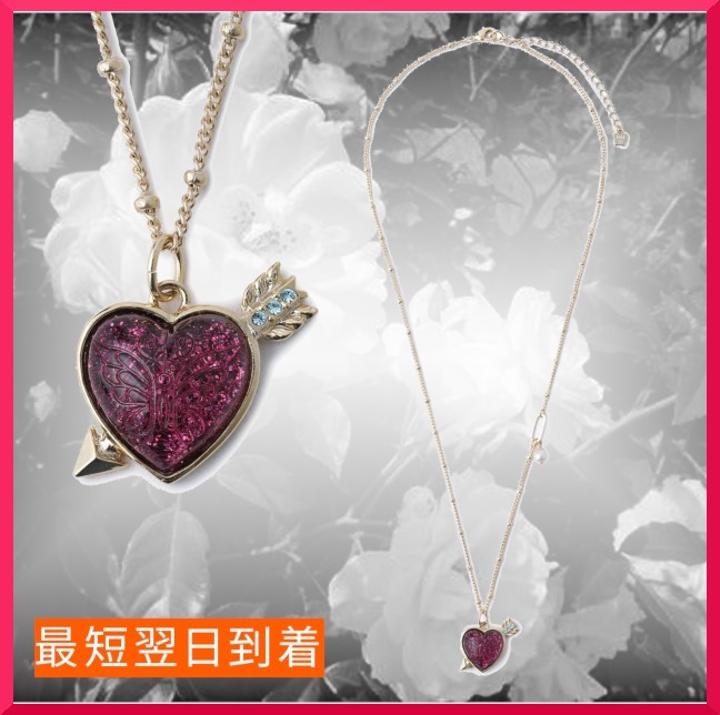 【ANNA SUI 】アナスイ ハートウィズアローモチーフ ネックレス