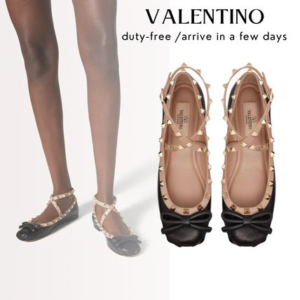 楽天市場】VALENTINO ヴァレンティノ スタッズ（バレエシューズ