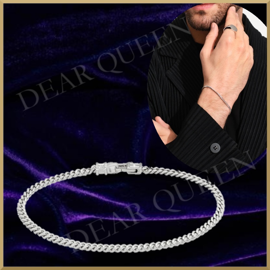 ★エレガントなデザイン【Tom Wood】Curb Bracelet M silver
