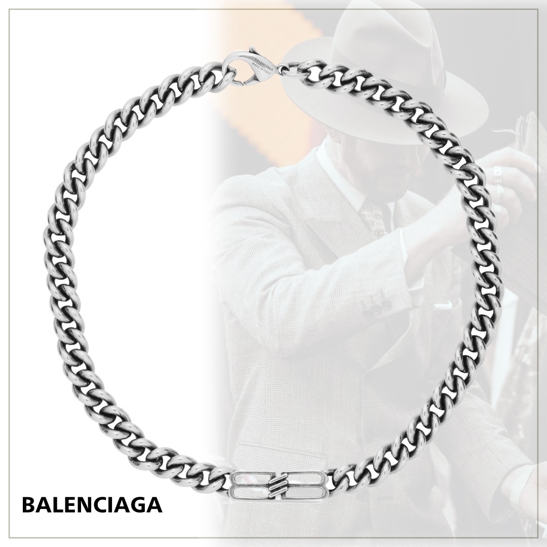一点豪華主義【BALENCIAGA】BB アイコン グルネット ネックレス