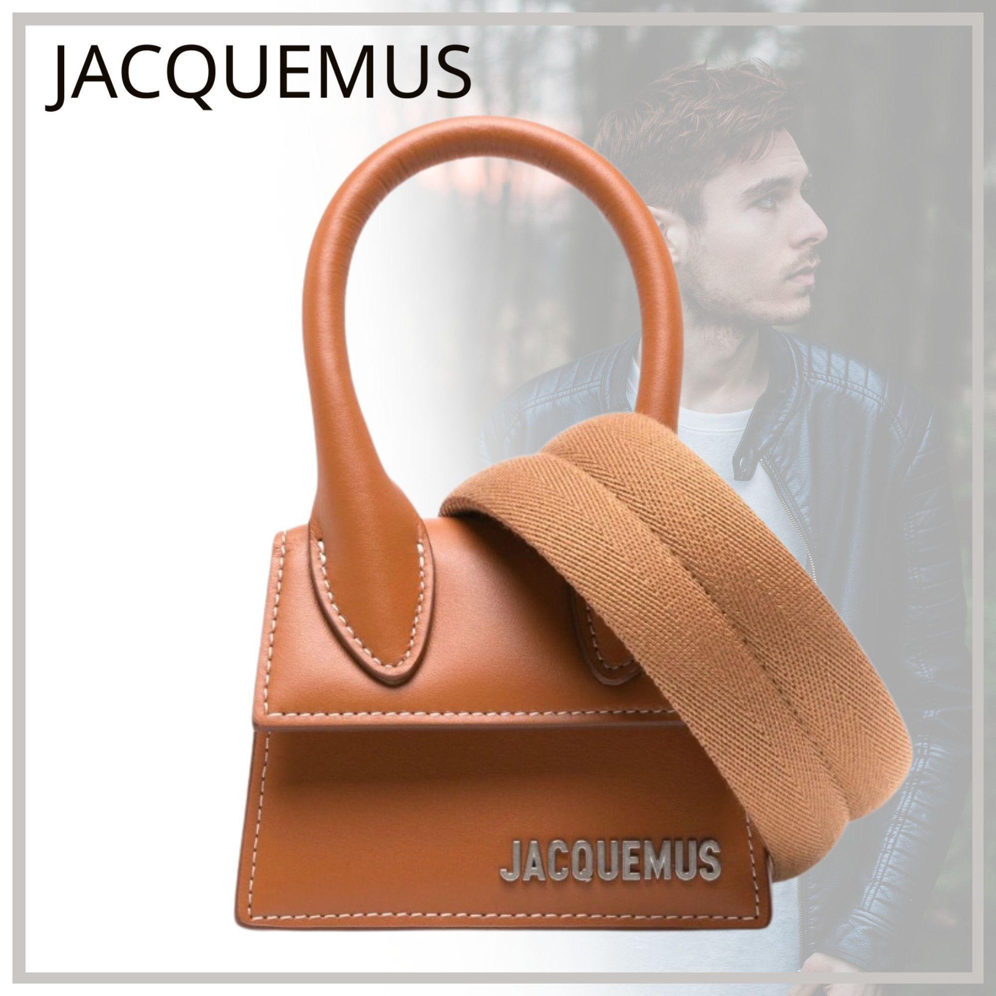ハイセンスな【JACQUEMUS】Le Chiquito Homme レザーバッグ 24SS
