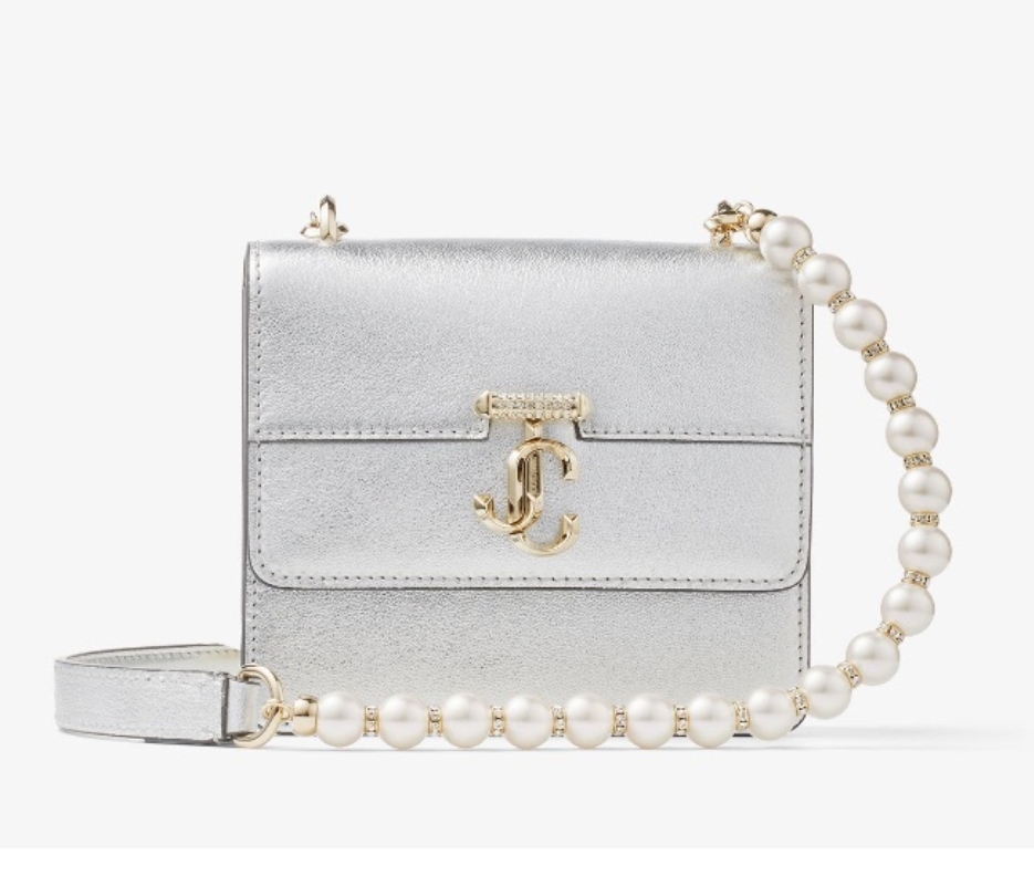 ★JIMMY CHOO★ Avenue Quad XS Crystal & pearl【多色】