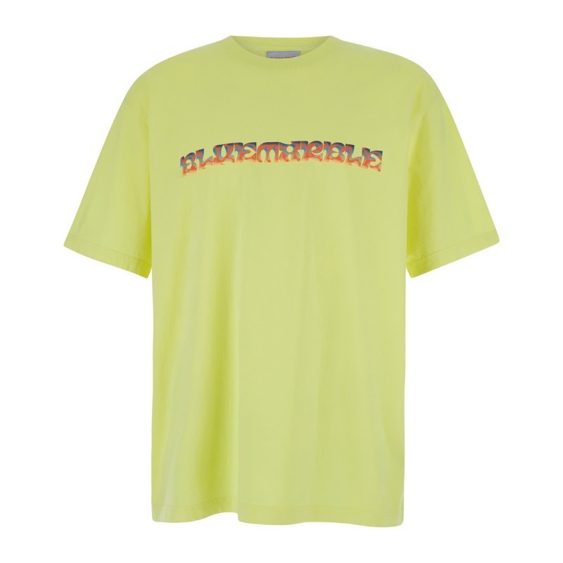Tシャツ・カットソー BLUEMARBLE Trippy leaves print t-shirt (TS35 JE28A24YEL)