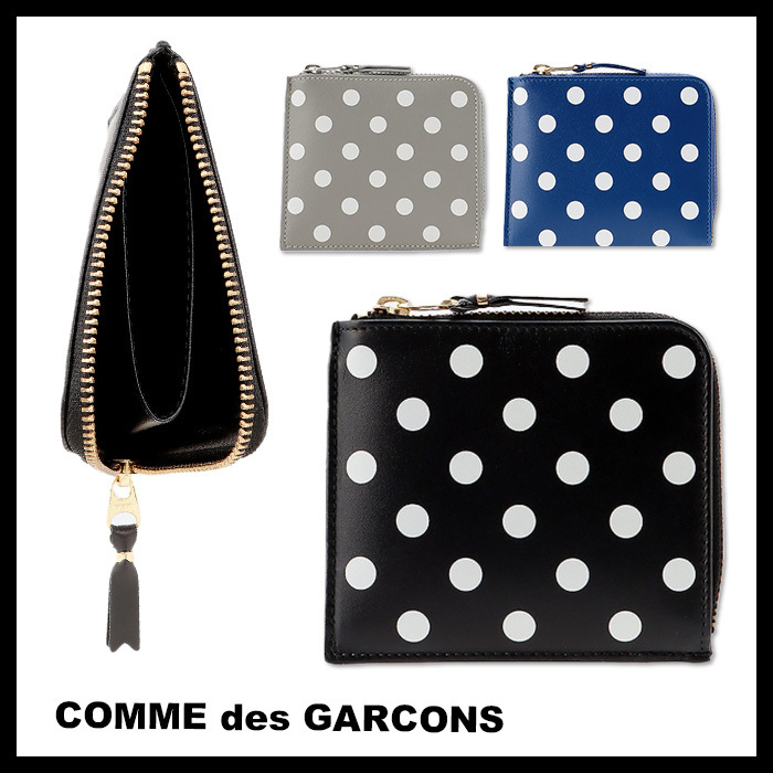COMME des GARCONS ウォレット ドットプリント Ｌ字型財布