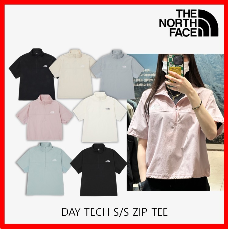 ★24SS★【ノースフェイス】★DAY TECH S/S ZIP Tシャツ★