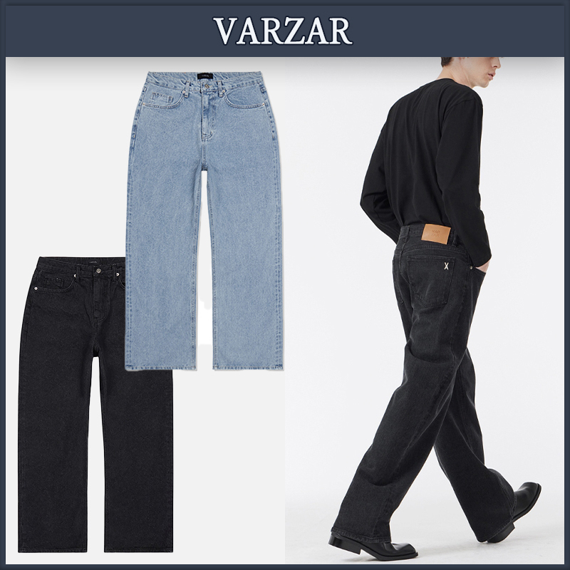 【VARZAR】NCT チソン着用★スタッドワイドフィットデニムパンツ