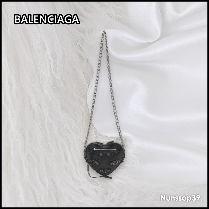 《BALENCIAGA》 ミニ ルカゴール ハート ショルダーバッグ