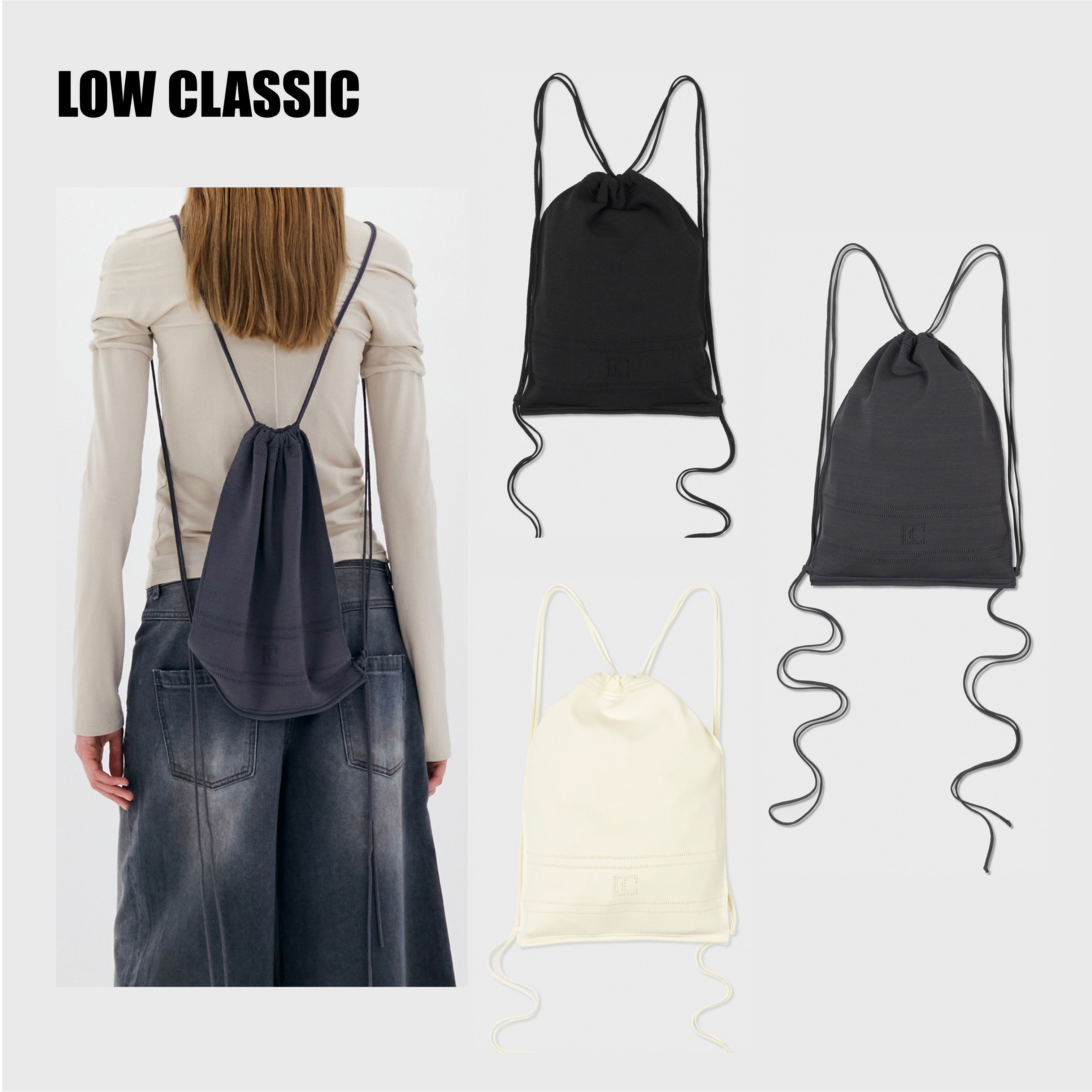 [ロウ クラシック] LOW CLASSIC LC PUNCHING STRING BAG☆送料込
