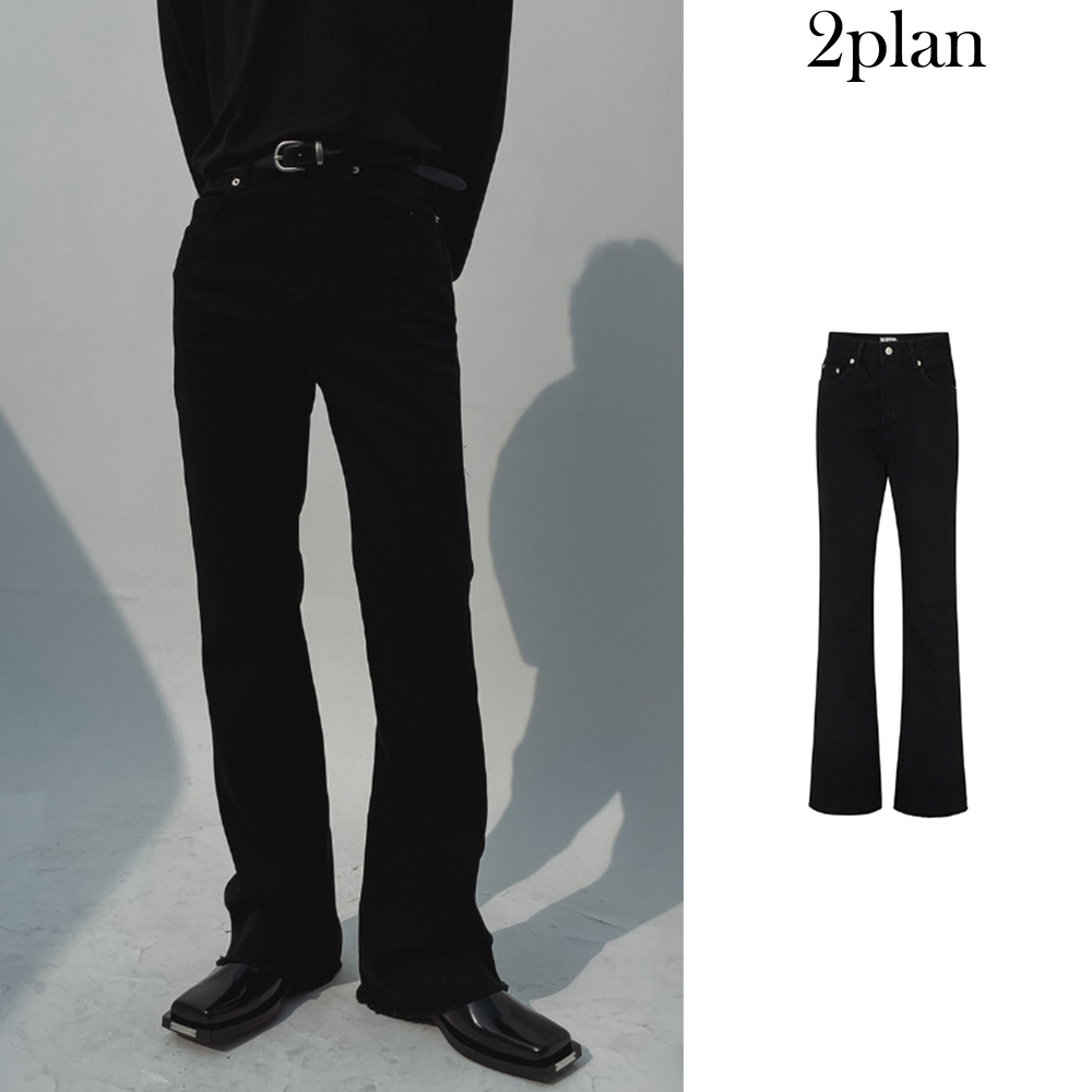 【2plan】24SS★ [MADE] Dews black bootcut denim