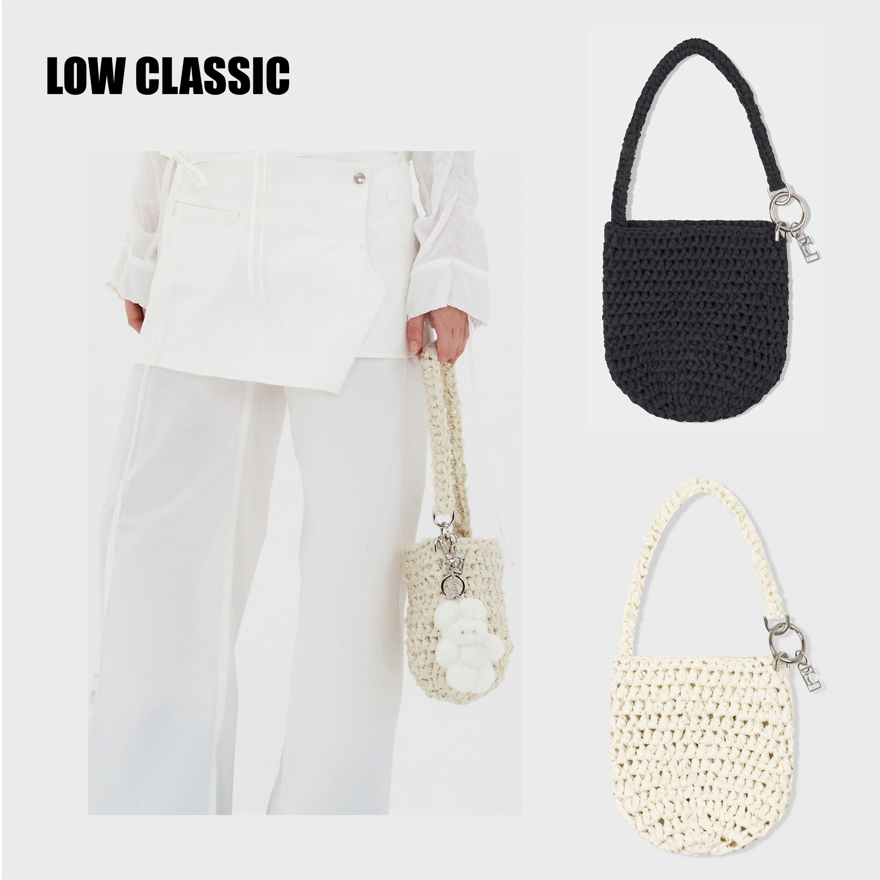 [ロウ クラシック] LOW CLASSIC RECYCLED KNITTED BAG☆送料込☆